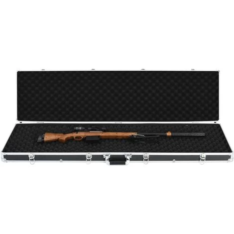ASUPERMALL Mallette Pour Arme A Feu Noir 134 X 35 X 12 Cm Aluminium 2 ASUPERMALL Mallette Pour Arme A Feu Noir 134 X 35 X 12 Cm Aluminium – Image 2