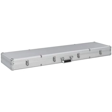 ASUPERMALL Mallette Pour Arme A Feu Argente 134 X 35 X 12 Cm Aluminium 1 ASUPERMALL Mallette Pour Arme A Feu Argente 134 X 35 X 12 Cm Aluminium