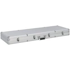 ASUPERMALL Mallette Pour Arme A Feu Argente 118 X 38 X 12 Cm Aluminium