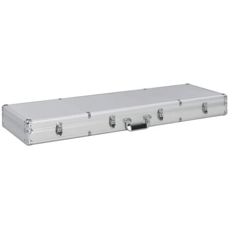 ASUPERMALL Mallette Pour Arme A Feu Argente 118 X 38 X 12 Cm Aluminium 1 ASUPERMALL Mallette Pour Arme A Feu Argente 118 X 38 X 12 Cm Aluminium