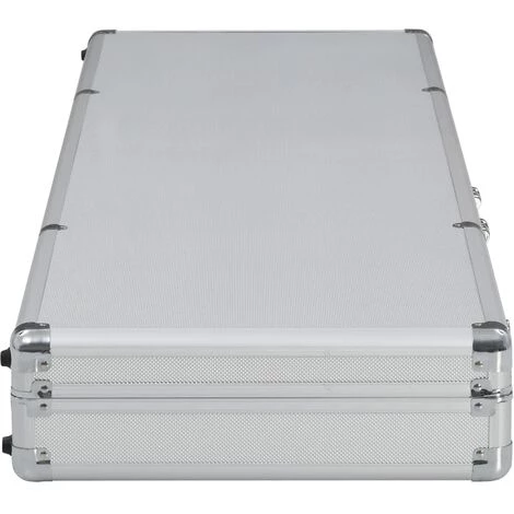ASUPERMALL Mallette Pour Arme A Feu Argente 118 X 38 X 12 Cm Aluminium 4 ASUPERMALL Mallette Pour Arme A Feu Argente 118 X 38 X 12 Cm Aluminium – Image 4