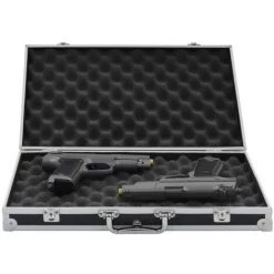 ASUPERMALL Mallette Pour Arme A Feu Aluminium ABS Noir