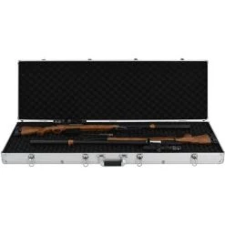 YOUTHUP Mallette Pour Arme à Feu Argenté 118 X 38 X 12 Cm Aluminium -Malette de rangement Soldes 2022 42814493 5
