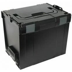 BS Systems L-BOXX 374 BSSVerkehrsschwarz Avec Anthracite Vivaneau Gris Et Des Leviers De Couplage