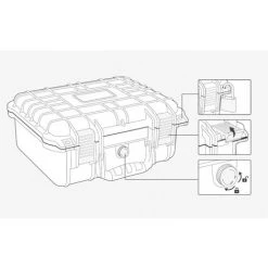 Basetech Valise Dextérieur IP67 (L X L X H) 560 X 430 X 215 Mm Noir 658799 - Noir -Malette de rangement Soldes 2022 4406677 3