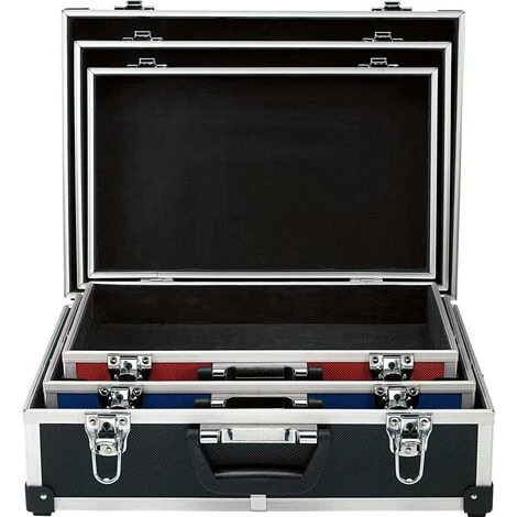 TOOLCRAFT 1409404 Universelle Mallette à Outils Non équipée 3 Pièces - Noir, Bleu, Rouge 2 TOOLCRAFT 1409404 Universelle Mallette à Outils Non équipée 3 Pièces - Noir, Bleu, Rouge – Image 2