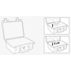 Basetech Valise Dextérieur (L X L X H) 245 X 260 X 175 Mm Noir 658800 - Noir -Malette de rangement Soldes 2022 4484827 3