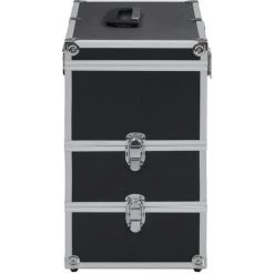 TRUE DEAL Mallette à Maquillage 37x24x40 Cm Noir Aluminium 9 TRUE DEAL Mallette à Maquillage 37x24x40 Cm Noir Aluminium -Malette de rangement Soldes 2022 47284265 5