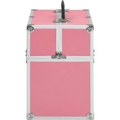 TRUE DEAL Mallette à Maquillage 37x24x35 Cm Rose Aluminium -Malette de rangement Soldes 2022 47407796 4
