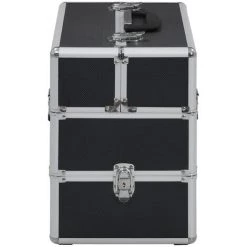 TRUE DEAL Mallette à Maquillage 37x24x35 Cm Noir Aluminium -Malette de rangement Soldes 2022 47407811 3