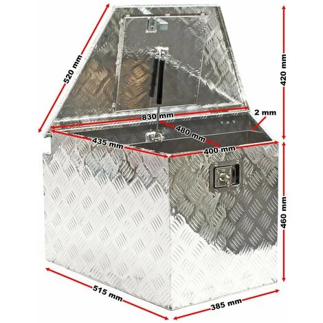 HELLOSHOP26 Boîte De Rangement Aluminium Serrure Caisse à Outils Malle De Transport Coffre - Or 3 HELLOSHOP26 Boîte De Rangement Aluminium Serrure Caisse à Outils Malle De Transport Coffre - Or – Image 3