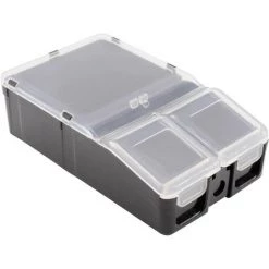 N.A. Mallette De Rangement Séparations Fixes 1527224 (L X L X H) 100 X 60 X 30 Mm Nombre De Compartiments: 2 1 Pc(s) - Noir