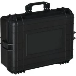 Outsunny Valise Antichoc - Mallette D'extérieur Appareil Photo - Mousse Prédécoupée - étui Rigide étanche Appareil Photo - PP Noir - Noir