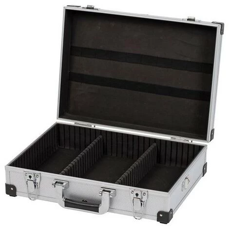 KREATOR Coffre Aluminium 420x300x125mm Argent 1 KREATOR Coffre Aluminium 420x300x125mm Argent