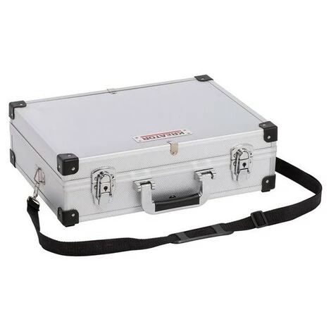 KREATOR Coffre Aluminium 420x300x125mm Argent 2 KREATOR Coffre Aluminium 420x300x125mm Argent – Image 2