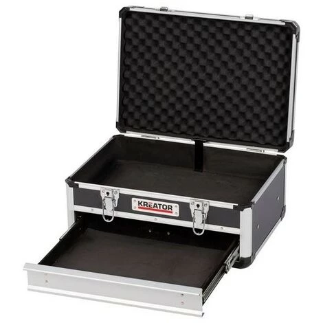 KREATOR Coffre Aluminium 430x300x205mm 1 Tiroir 2 KREATOR Coffre Aluminium 430x300x205mm 1 Tiroir – Image 2