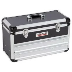 KREATOR Coffre Aluminium 523x240x305mm 2 Tiroirs -Malette de rangement Soldes 2022 52976968 3
