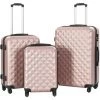 Hommoo Valise Rigide 3 Pcs Dore Rose ABS
