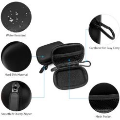 SUPERSELLER Oxymètre Mallette De Rangement Résistant à L'eau Oxymètre De Pouls étui De Voyage Dur EVA Pochette De Transport Pour Oxymètre De Pouls Du Bout Des Doigts - Le Noir - Le Noir -Malette de rangement Soldes 2022 54922000 4