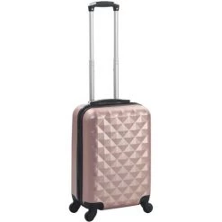 INLIFE Valise Rigide Doré Rose ABS