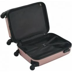 INLIFE Valise Rigide Doré Rose ABS -Malette de rangement Soldes 2022 59171555 5