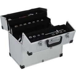NOVA Case Pour Les Outils 43.5x22.5x34 Cm En Aluminium Argenté -Malette de rangement Soldes 2022 59981269 4
