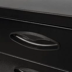 INLIFE Coffre à Outils Métallique 3 Tiroirs Noir -Malette de rangement Soldes 2022 60599385 4