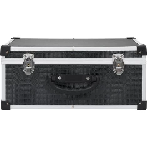 FIMEI Étui De CD Pour 60 CD Aluminium ABS Noir 3 FIMEI Étui De CD Pour 60 CD Aluminium ABS Noir – Image 3