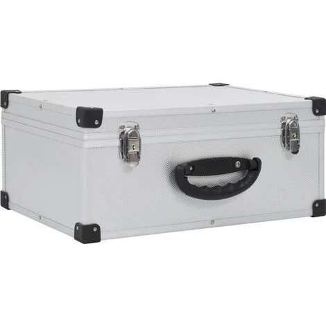 FIMEI Étui De CD Pour 60 CD Aluminium ABS Argenté 2 FIMEI Étui De CD Pour 60 CD Aluminium ABS Argenté – Image 2