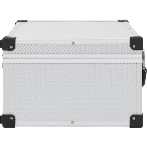 FIMEI Étui De CD Pour 60 CD Aluminium ABS Argenté 4 FIMEI Étui De CD Pour 60 CD Aluminium ABS Argenté – Image 4