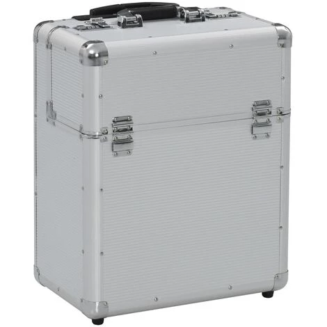 TRUE DEAL Valise De Pilote 39 X 47 X 25 Cm Argenté Aluminium 2 TRUE DEAL Valise De Pilote 39 X 47 X 25 Cm Argenté Aluminium – Image 2