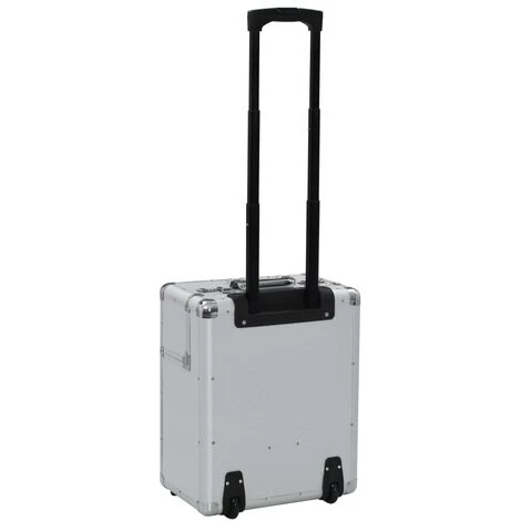 TRUE DEAL Valise De Pilote 39 X 47 X 25 Cm Argenté Aluminium 4 TRUE DEAL Valise De Pilote 39 X 47 X 25 Cm Argenté Aluminium – Image 4
