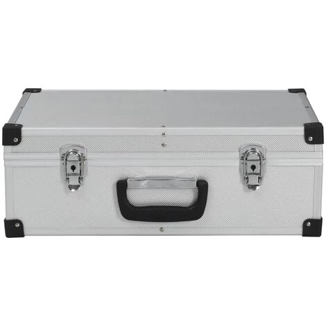 SUPERMARKET Valise à Outils 46 X 33 X 16 Cm Argenté Aluminium 4 SUPERMARKET Valise à Outils 46 X 33 X 16 Cm Argenté Aluminium – Image 4