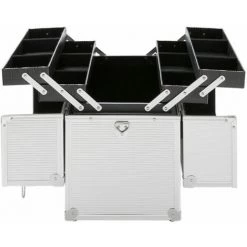 AREBOS Pro Aluminium Cosmétique 2 Couches Coffret Valisa Beauté Case Silber - Argent -Malette de rangement Soldes 2022 63842144 4