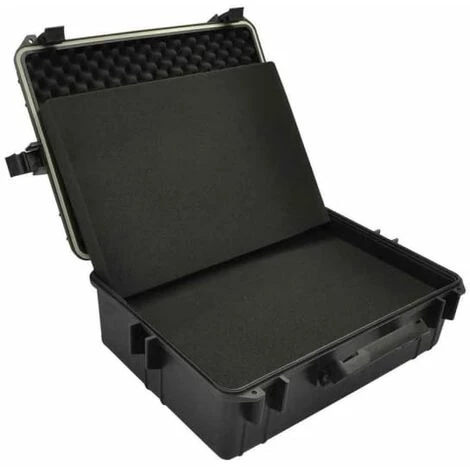 LIFCAUSAL Mallette De Transport Robuste Noir Avec Mousse 35 Litres 3 LIFCAUSAL Mallette De Transport Robuste Noir Avec Mousse 35 Litres – Image 3