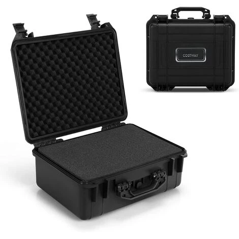 GOPLUS Valise ?tanche Appareil Photo Coffret De Protection Universel Caméra, Avec Mousse Alvéolée Et Loquets à Pression, Pour Drone, Appareil Photo (34 X 31 X 16 Cm) 1 GOPLUS Valise ?tanche Appareil Photo Coffret De Protection Universel Caméra, Avec Mousse Alvéolée Et Loquets à Pression, Pour Drone, Appareil Photo (34 X 31 X 16 Cm)