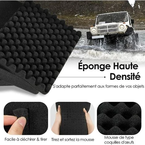 GOPLUS Valise ?tanche Appareil Photo Coffret De Protection Universel Caméra, Avec Mousse Alvéolée Et Loquets à Pression, Pour Drone, Appareil Photo (34 X 31 X 16 Cm) 3 GOPLUS Valise ?tanche Appareil Photo Coffret De Protection Universel Caméra, Avec Mousse Alvéolée Et Loquets à Pression, Pour Drone, Appareil Photo (34 X 31 X 16 Cm) – Image 3