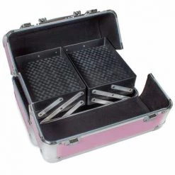 HELLOSHOP26 Mallette Trolley Valise Esthétique Coiffure Boîte à Maquillage Bijoux Rose - Rose -Malette de rangement Soldes 2022 726191 3